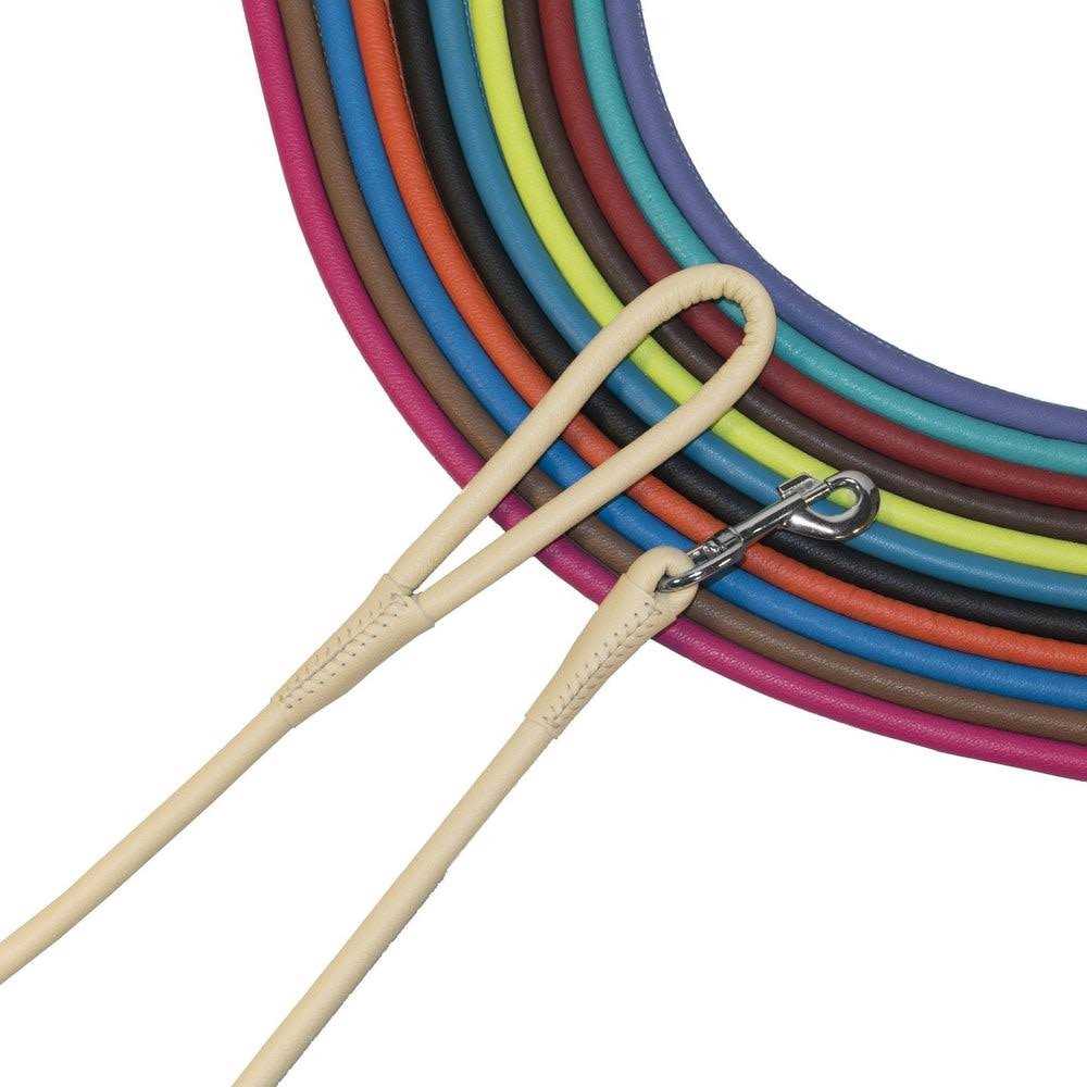 Soft Leather Round Leash Z9885