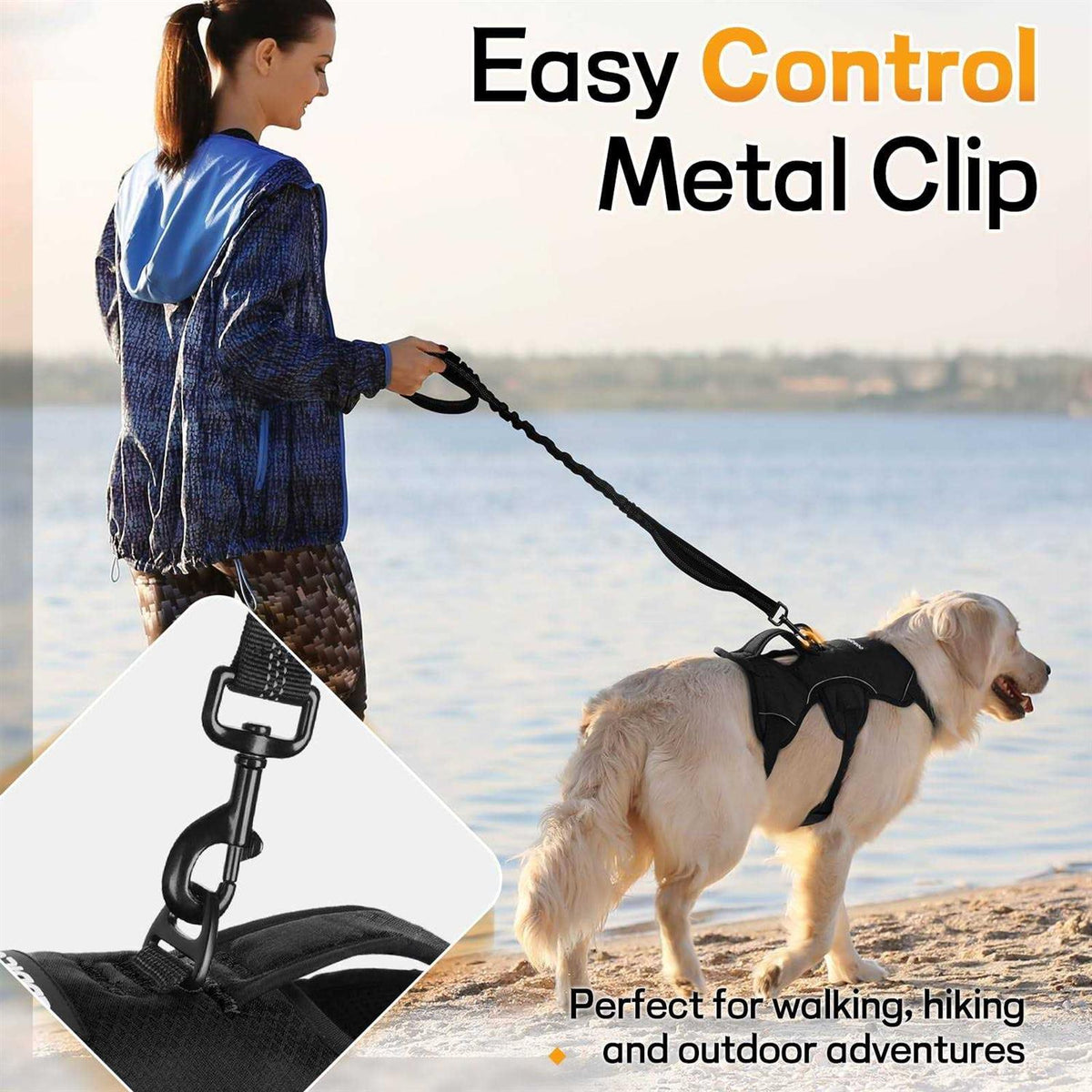 Adjustable Soft Padded Dog Harness S421