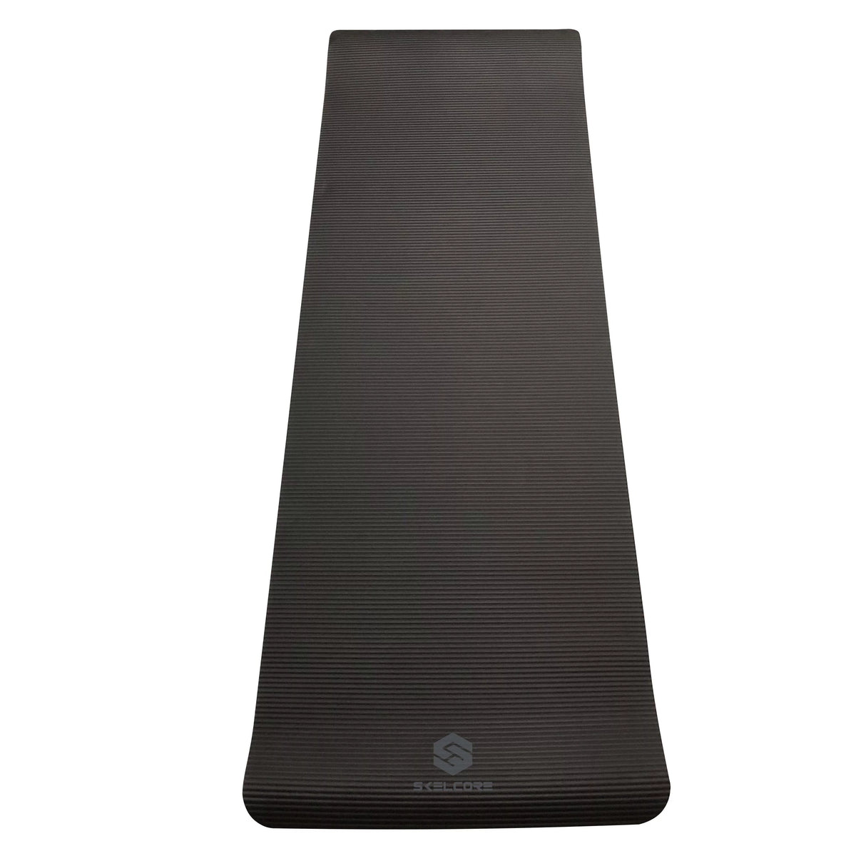 10mm Extra Long Non Slip Exercise Mat with Carrying Strap, Black F551680