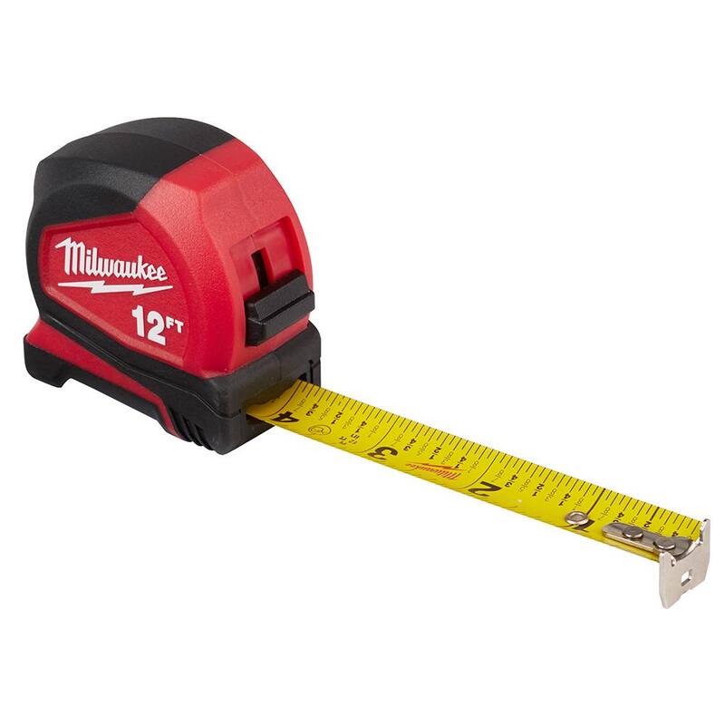 12 ft. Compact Tape Measure with Folding Utility Knife N2770