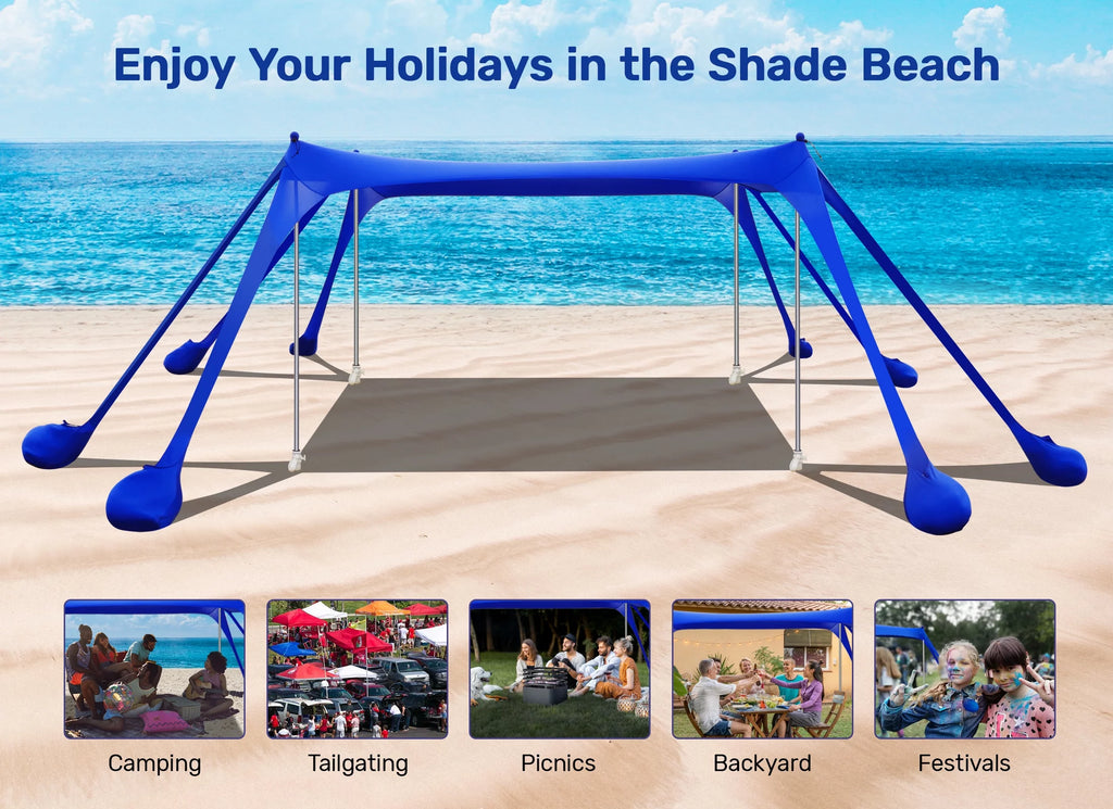 10x10ft Beach Canopy Sun Shelter J2736