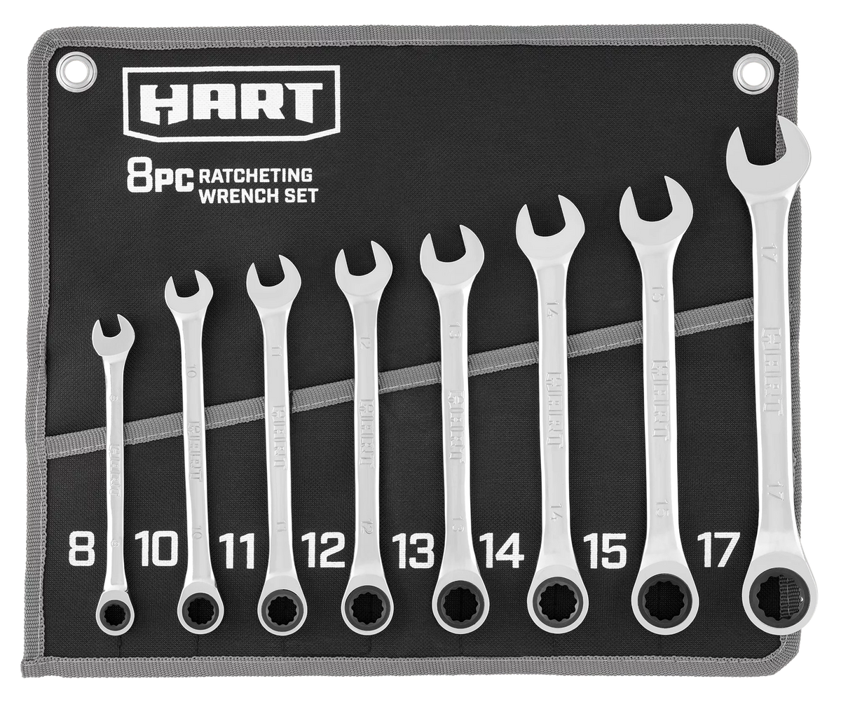 8-Piece Ratcheting Wrench Set with Tool Pouch B938