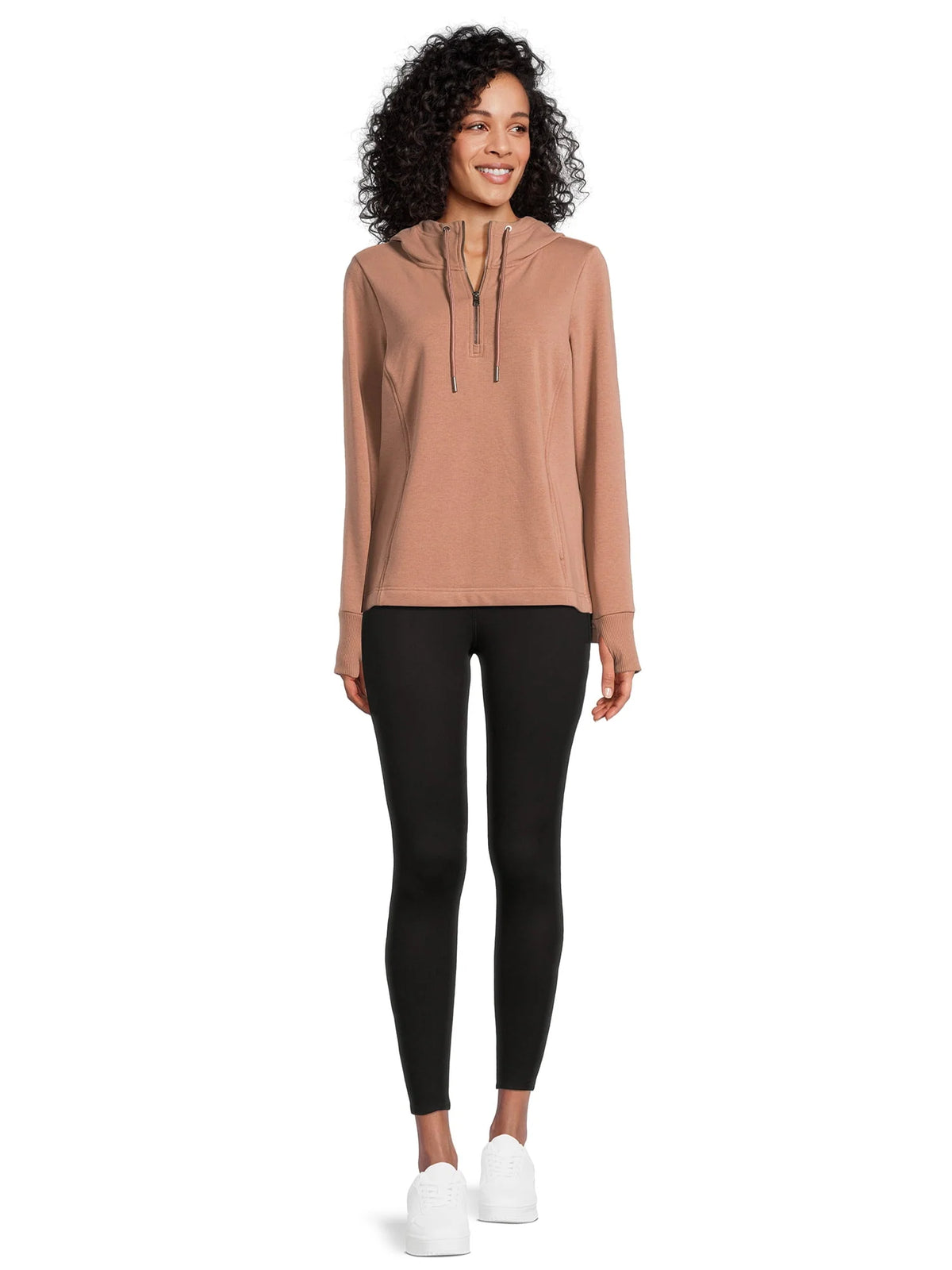 Quarter Zip Pullover Hoodie Y301396