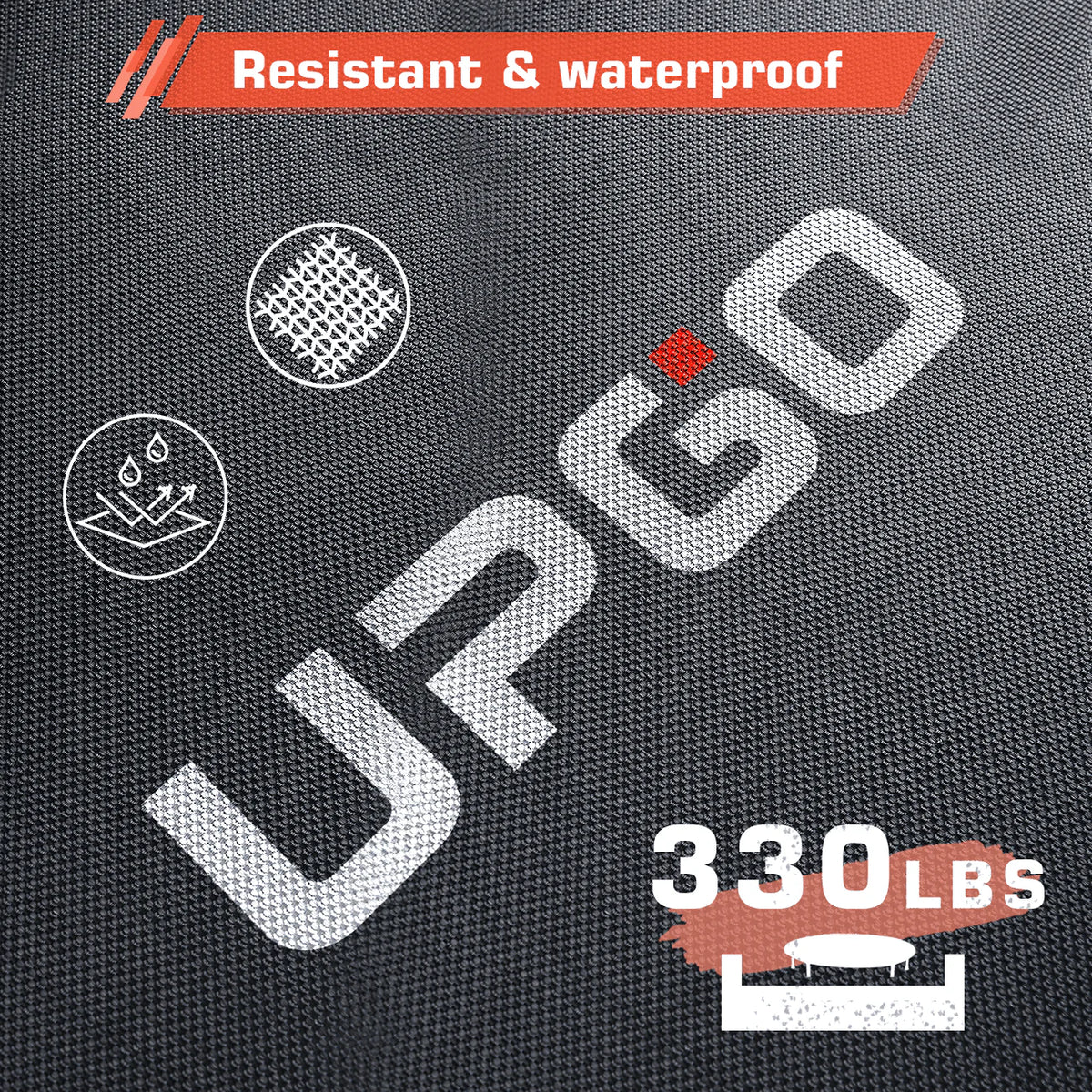 40 Foldable Fitness Trampoline with Adjustable Foam Handle V8800