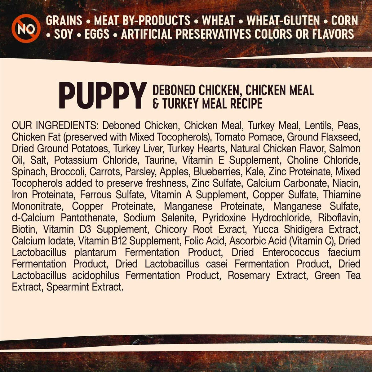 Grain Free Deboned Chicken Dry Puppy Food Z2268